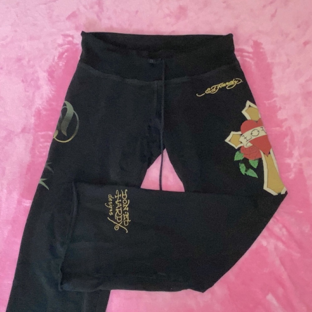 Ed Hardy Low Rise Sweatpants / Pajama Pants